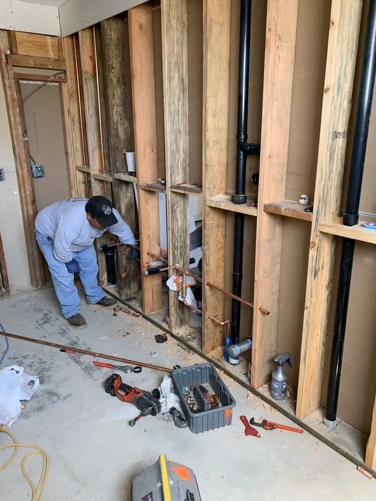 Commercial rough-in plumbing for Water Heater Replacement in Lynchburg